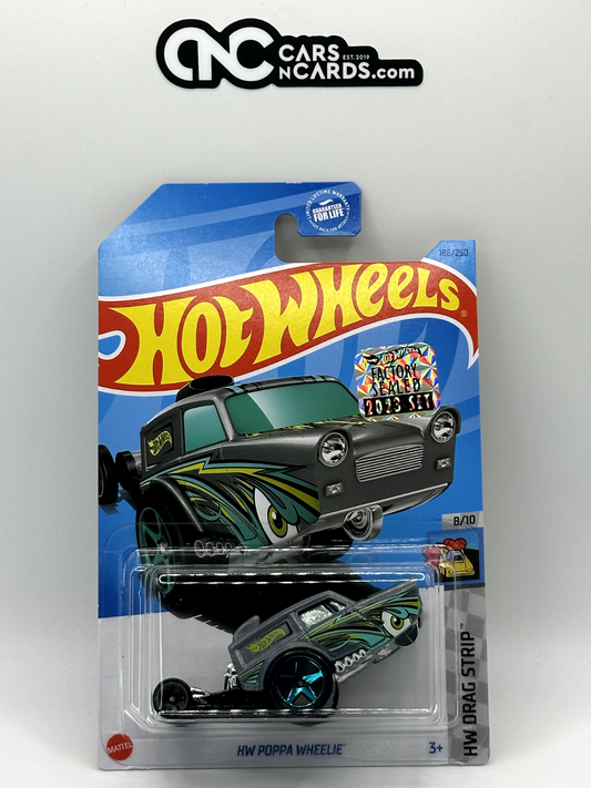 2023 Hot Wheels RLC Factory Sealed HW Drag Strip 8/10 HW Poppa Wheelie Grey