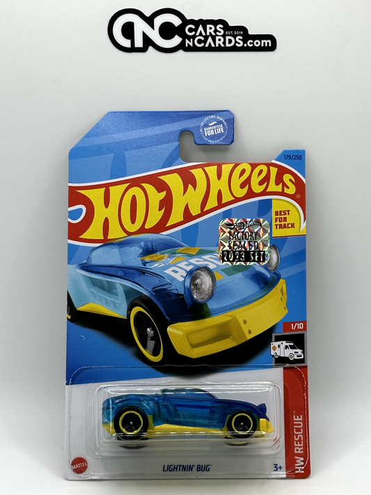 2023 Hot Wheels RLC Factory Sealed HW Rescue 1/10 Lightnin' Bug Blue
