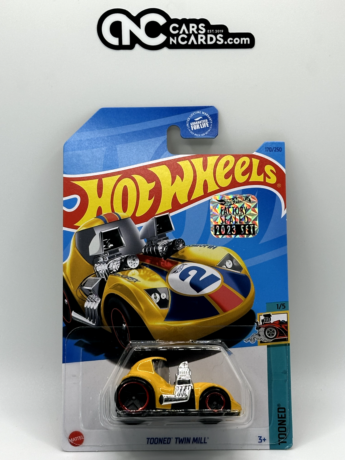 2023 Hot Wheels RLC Factory Sealed Tooned 1/5 Tooned Twin Mill Yellow