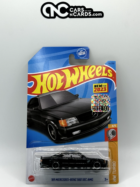 2023 Hot Wheels RLC Factory Sealed HW Turbo '89 Mercedes-Benz 560 SEC AMG Black
