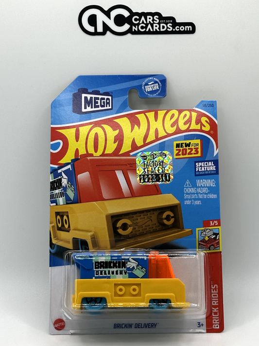 2023 Hot Wheels RLC Factory Sealed Brick Rides 3/5 Brickin' Delivery Yellow