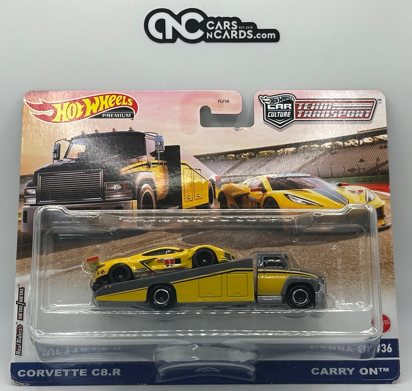 2022 Hot Wheels Premium Team Transport Corvette C8.R Carry On #36 (Soft Corners)