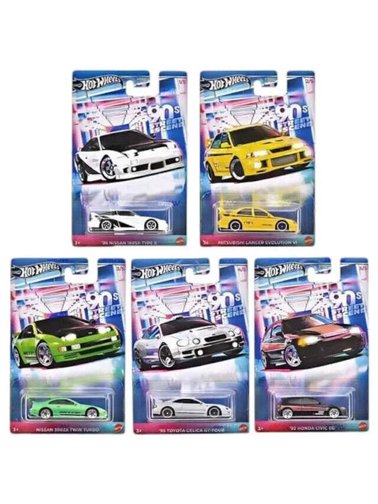 2024 Hot Wheels Silver Series 90's Street Scene Full Set of 5 Cars