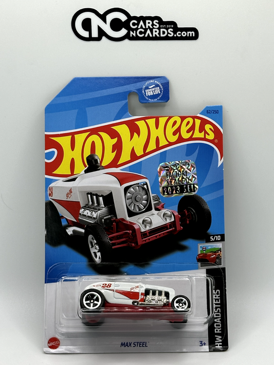 2023 Hot Wheels RLC Factory Sealed HW Roadsters 5/10 Max Steel (Card Crease)