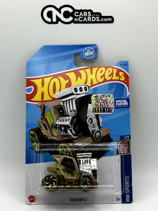 2023 Hot Wheels RLC Factory Sealed HW Sports 2/5 Tee'd Off 2 Brown (Soft Corner)