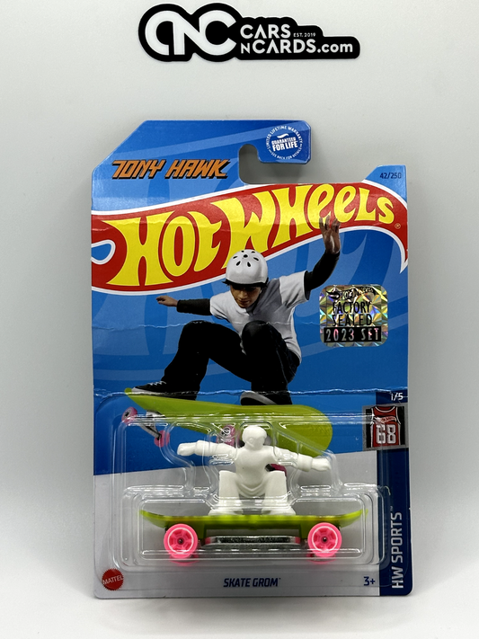 2023 Hot Wheels RLC Factory Sealed Tony Hawk Skate Grom Green (Card Damage)