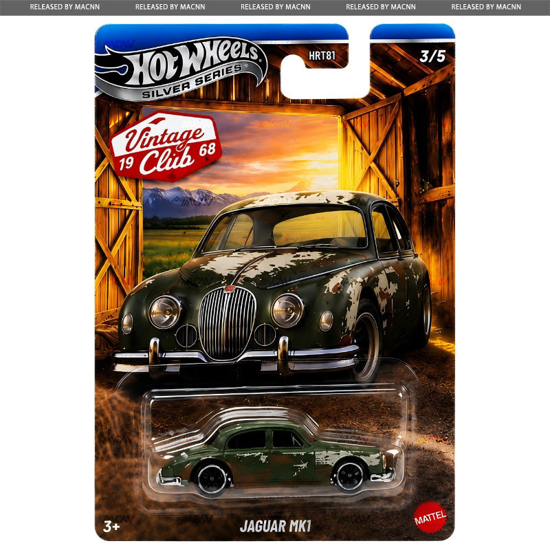 (PRE-ORDER) 2027 Hot Wheels Silver Series Vintage Club Racing MIX 1 Factory Sealed Case of 10 Cars HRT81-956L