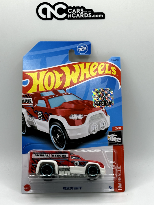 2023 Hot Wheels RLC Factory Sealed HW Rescue 2/10 Rescue Duty Red Animal Rescue