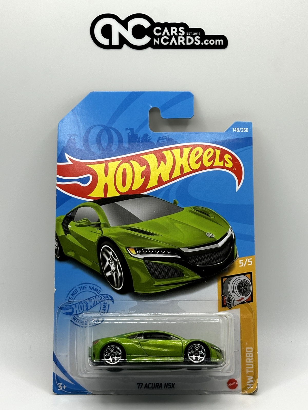 2021 Hot Wheels HW Turbo #5/5 Acura NSX Green #148/250 (Soft Corner)