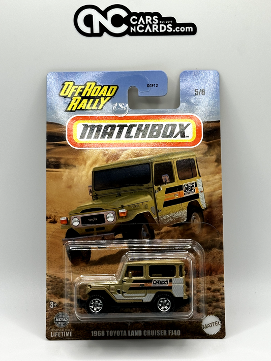 2024 Matchbox Offroad Rally 5/6 1968 Toyota Land Cruiser FJ40