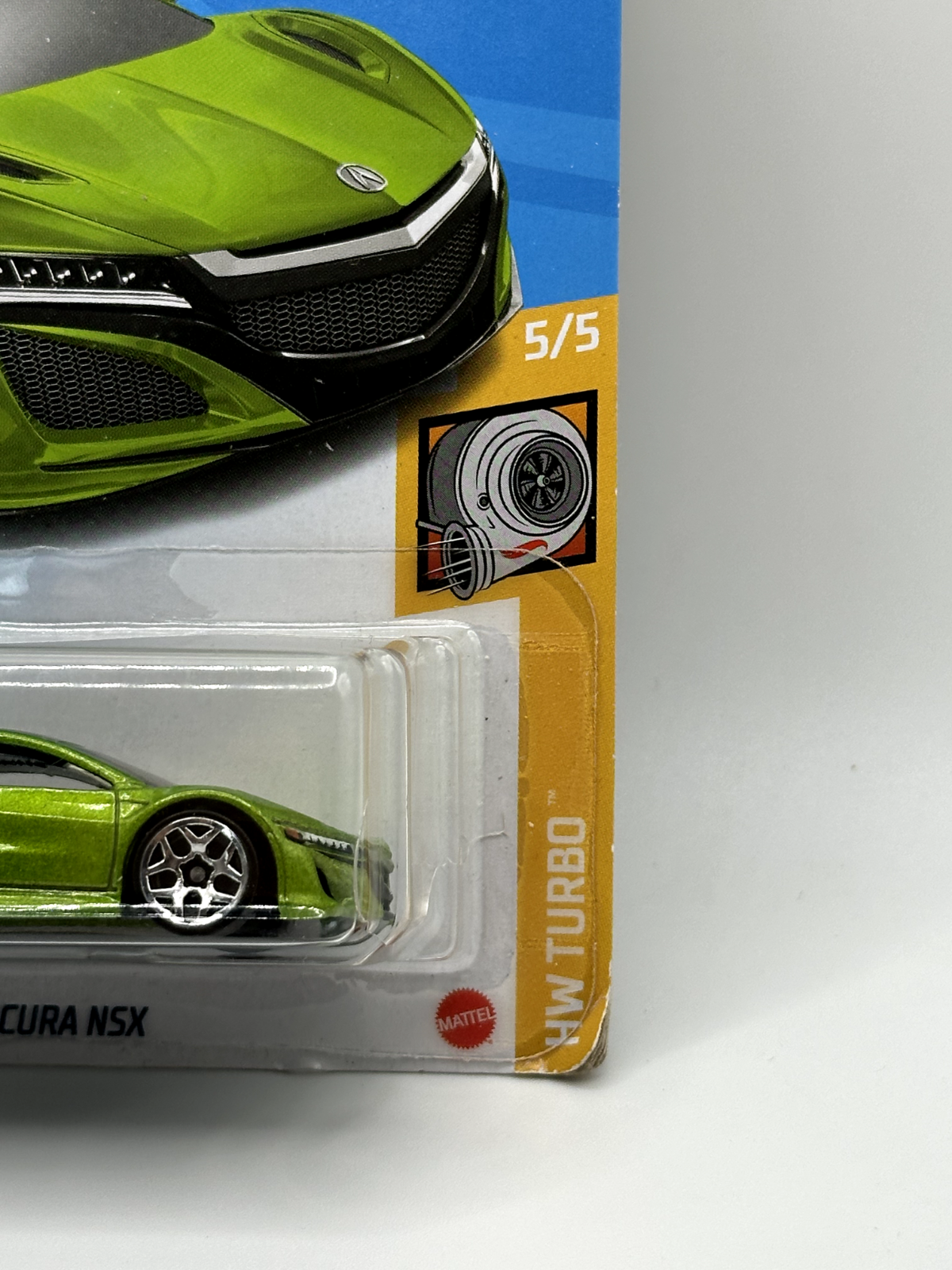 2021 Hot Wheels HW Turbo #5/5 Acura NSX Green #148/250 (Soft Corner)