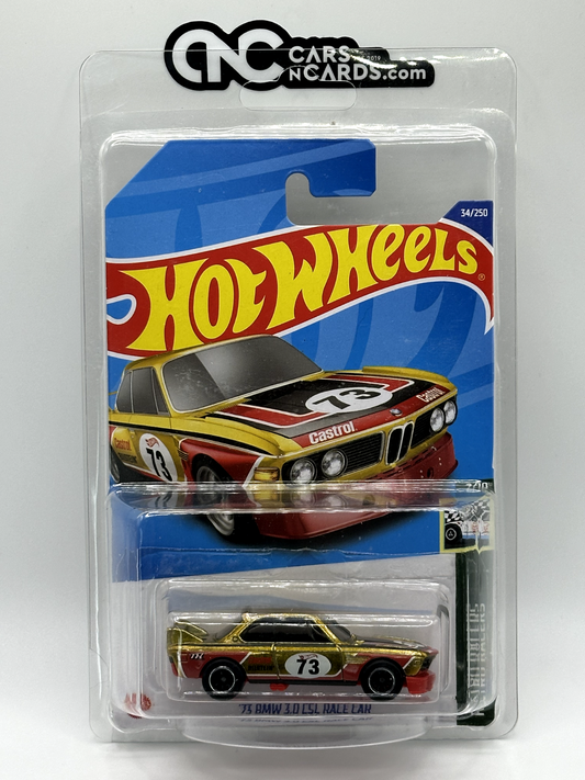 2022 Hot Wheels Super Treasure Hunt '73 BMW 3.0 CSL Race Car With Protector