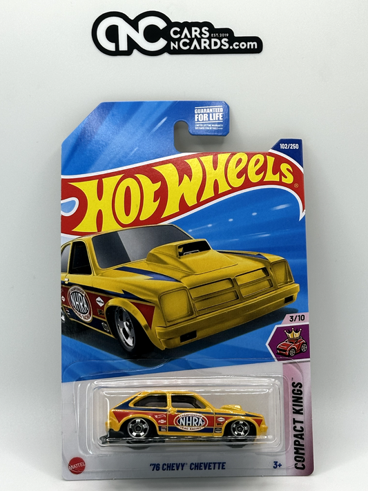 2025 Hot Wheels Compact Kings 3/10 '76 Chevy Chevette NHRA Yellow