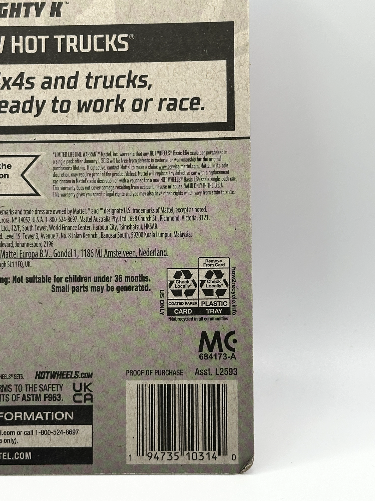 2023 Hot Wheels RLC Factory Sealed HW Hot Trucks 7/10 Mighty K Red (Soft Corner)