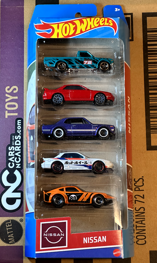 2023 Hot Wheels Nissan  5 Pack Datsun/Silvia/Skyline BNR32 / 2000 HT / Fairlady