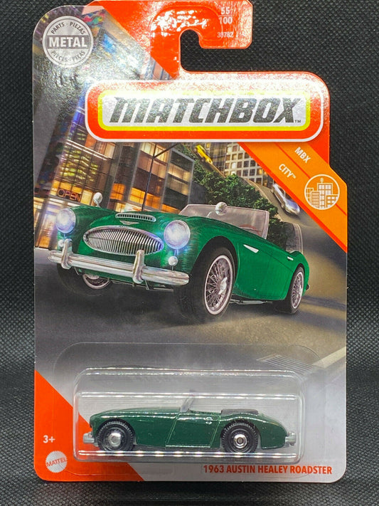 2021 Matchbox MBX CITY '63 Austin Healey Roadster Green #55/100 NIP