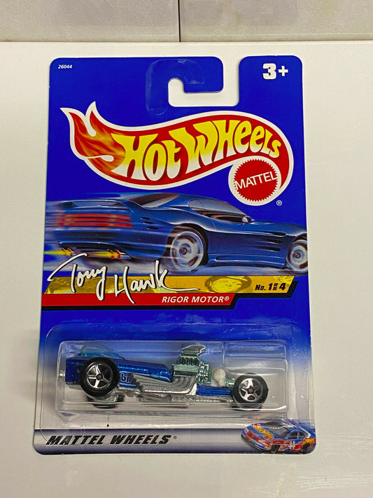 2000 Hot Wheels Skate Series Tony Hawk Rigor Motor #1/4 International Card NIP