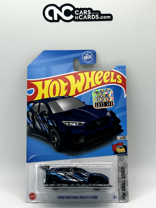 2023 Hot Wheels RLC Factory Sealed HW Drag Strip Ford Mustang Mach-E 1400 Blue