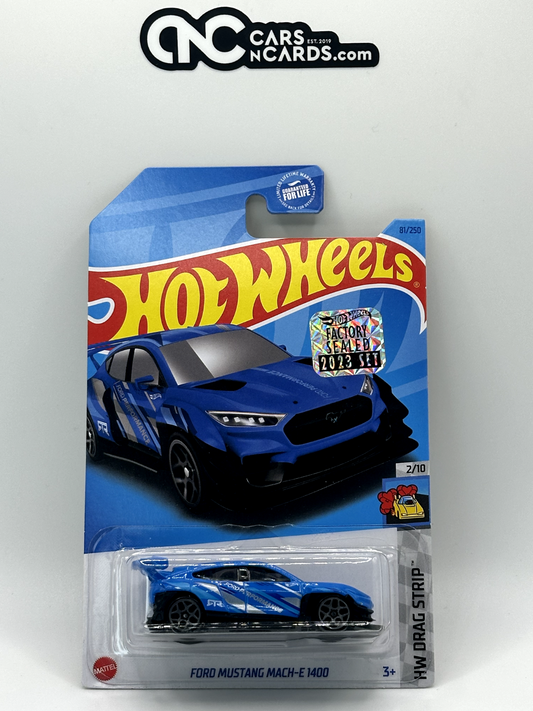 2023 Hot Wheels RLC Factory Sealed HW Drag Strip Ford Mustang Mach-E 1400 Blue