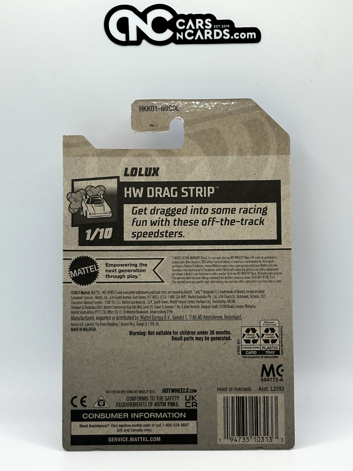 2023 Hot Wheels RLC Factory Sealed HW Drag Strip 1/10 Lolux