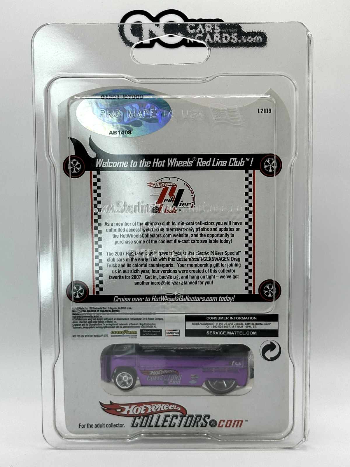 2007 Hot Wheels RLC Volkswagen Customized Drag Truck 01501/7000 With Protector