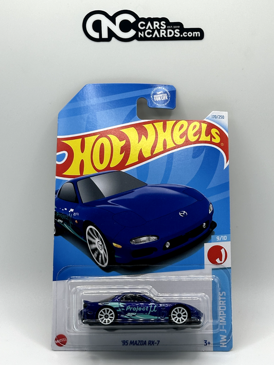 2024 Hot Wheels HW J-Imports 9/10 '95 Mazda RX-7 Blue