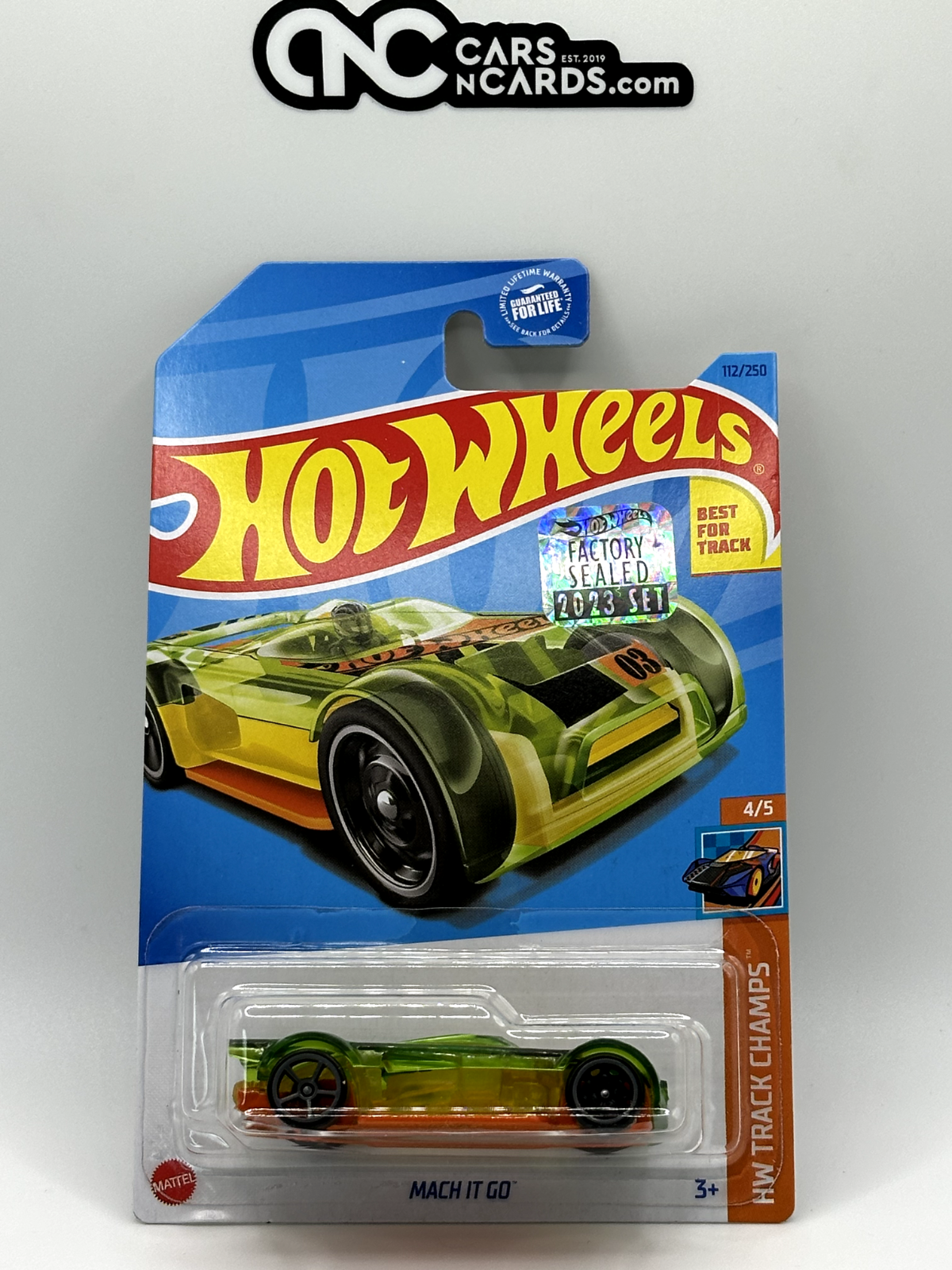 2023 Hot Wheels RLC Factory Sealed HW Track Champs 4/5 Mach It Go Green