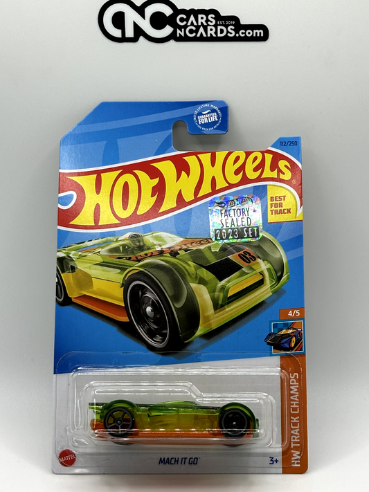 2023 Hot Wheels RLC Factory Sealed HW Track Champs 4/5 Mach It Go Green