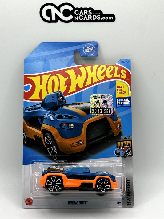 2023 Hot Wheels RLC Factory Sealed HW Metro 4/10 Drone Duty Blue