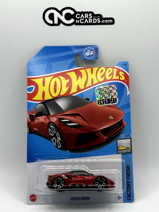 2023 Hot Wheels RLC Factory Sealed Factory Fresh 3/5 Lotus Emira (Card Crease)