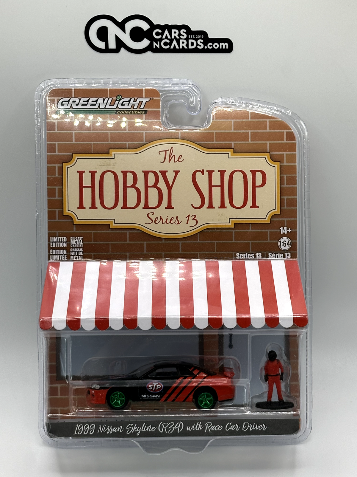 Greenlight The Hobby Shop Series 13 1999 Nissan Skyline R34 Green Machine Chase