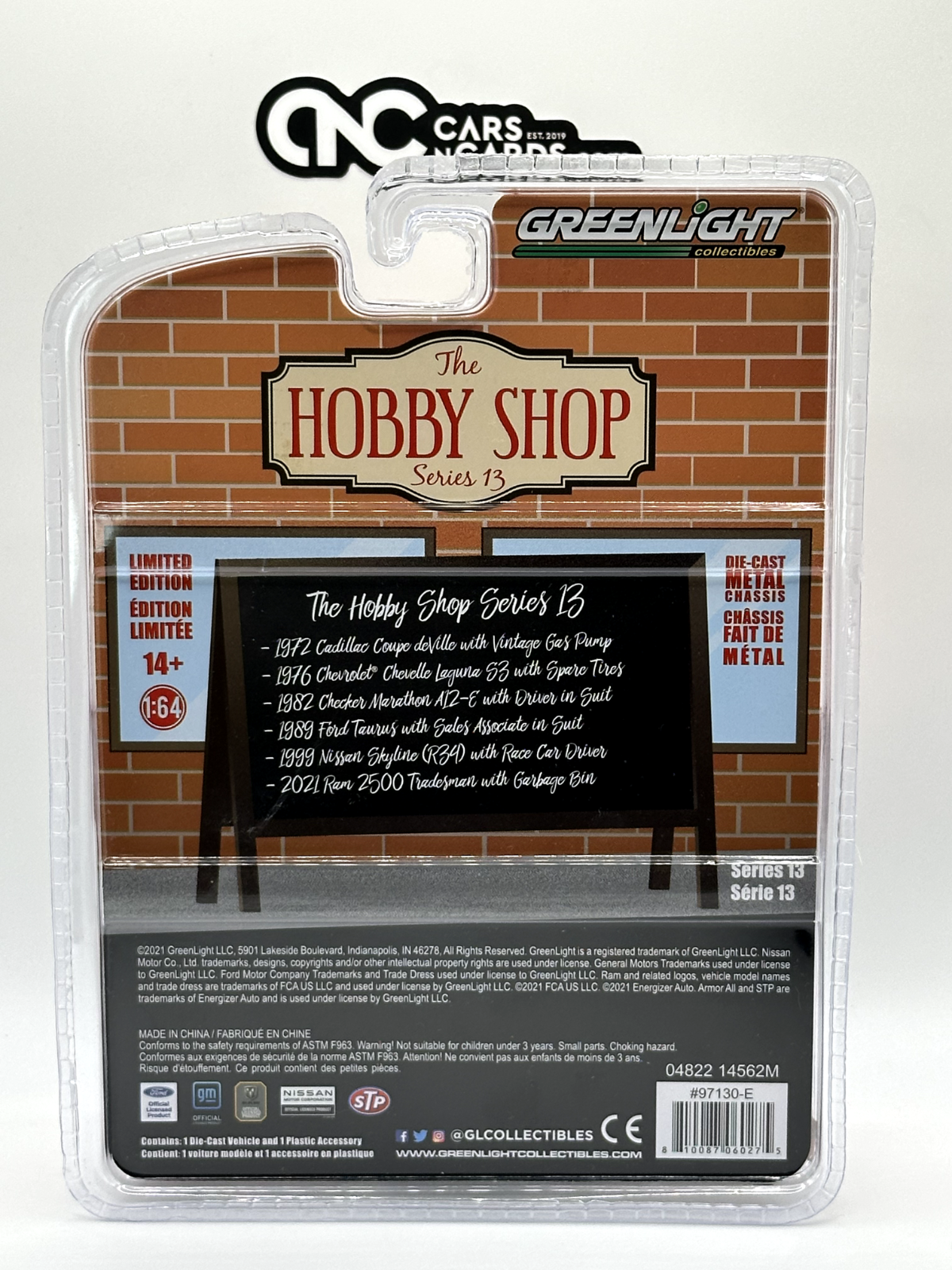 Greenlight The Hobby Shop Series 13 1999 Nissan Skyline R34 Green Machine Chase