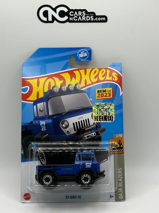 2023 Hot Wheels RLC Factory Sealed Baja Blazers 6/10 '57 Jeep FC Blue