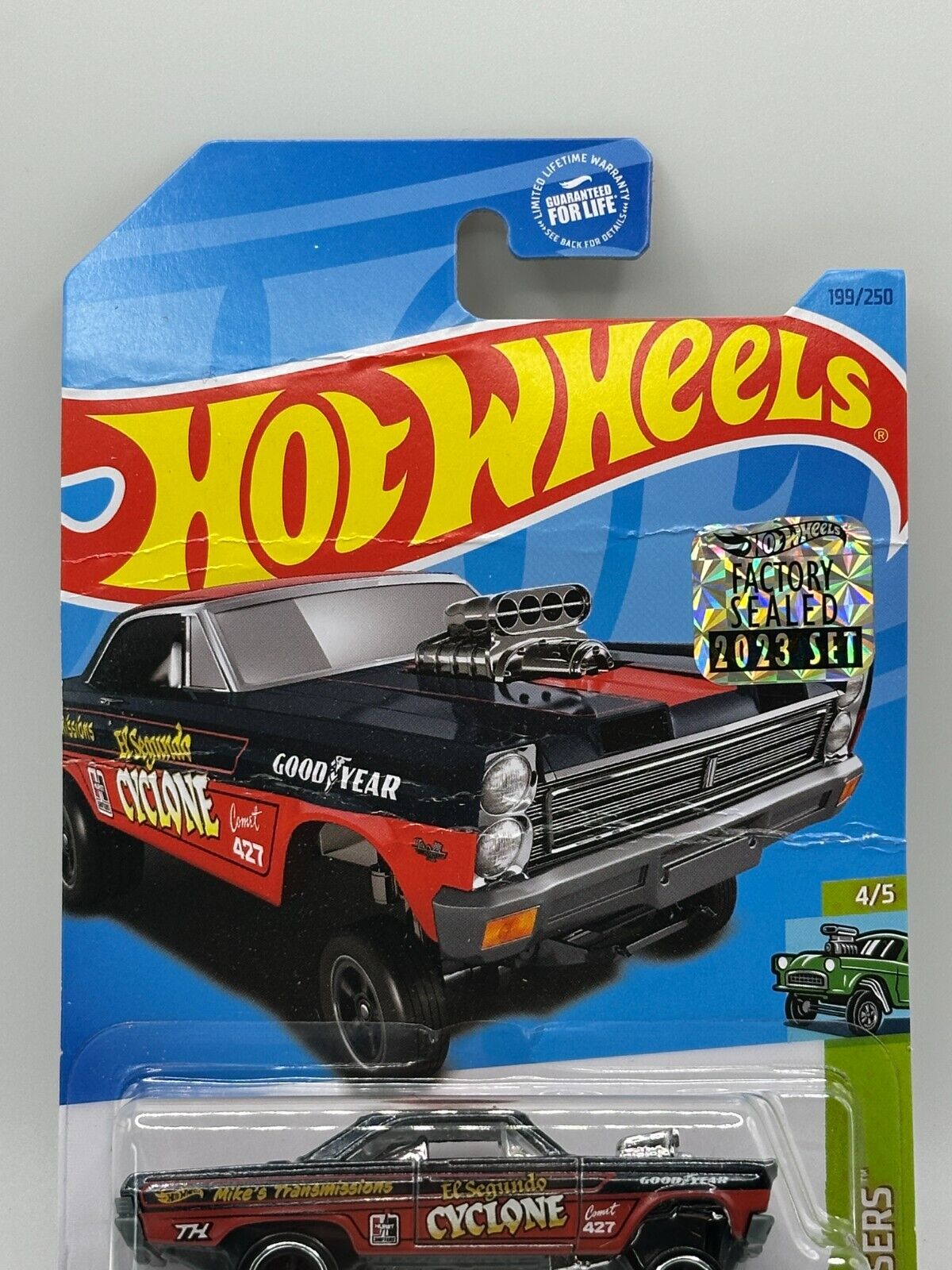 2023 Hot Wheels RLC Factory Sealed Super Treasure Hunt Mercury Comet Card Damage