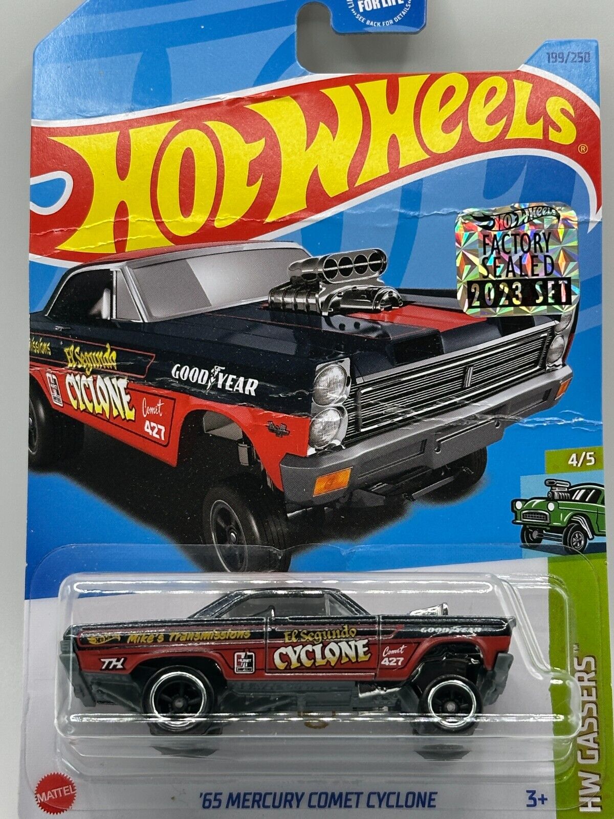 2023 Hot Wheels RLC Factory Sealed Super Treasure Hunt Mercury Comet Card Damage