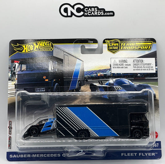 2024 Hot Wheels Premium Team Transport Sauber-Mercedes C9 (Cracked Blister)