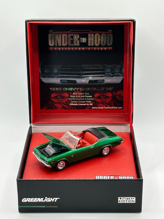 Greenlight Under the Hood Collector's Club 1969 Chevy Chevelle SS Green Machine