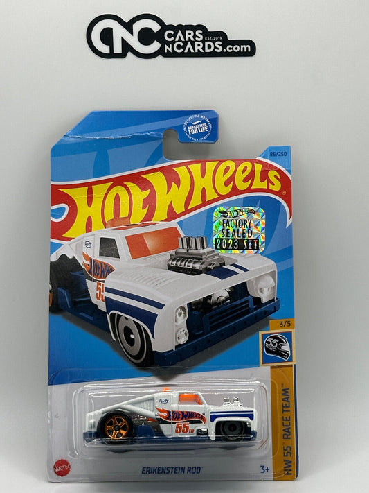 2023 Hot Wheels RLC Factory Sealed Erikenstein Rod White (Card Crease)