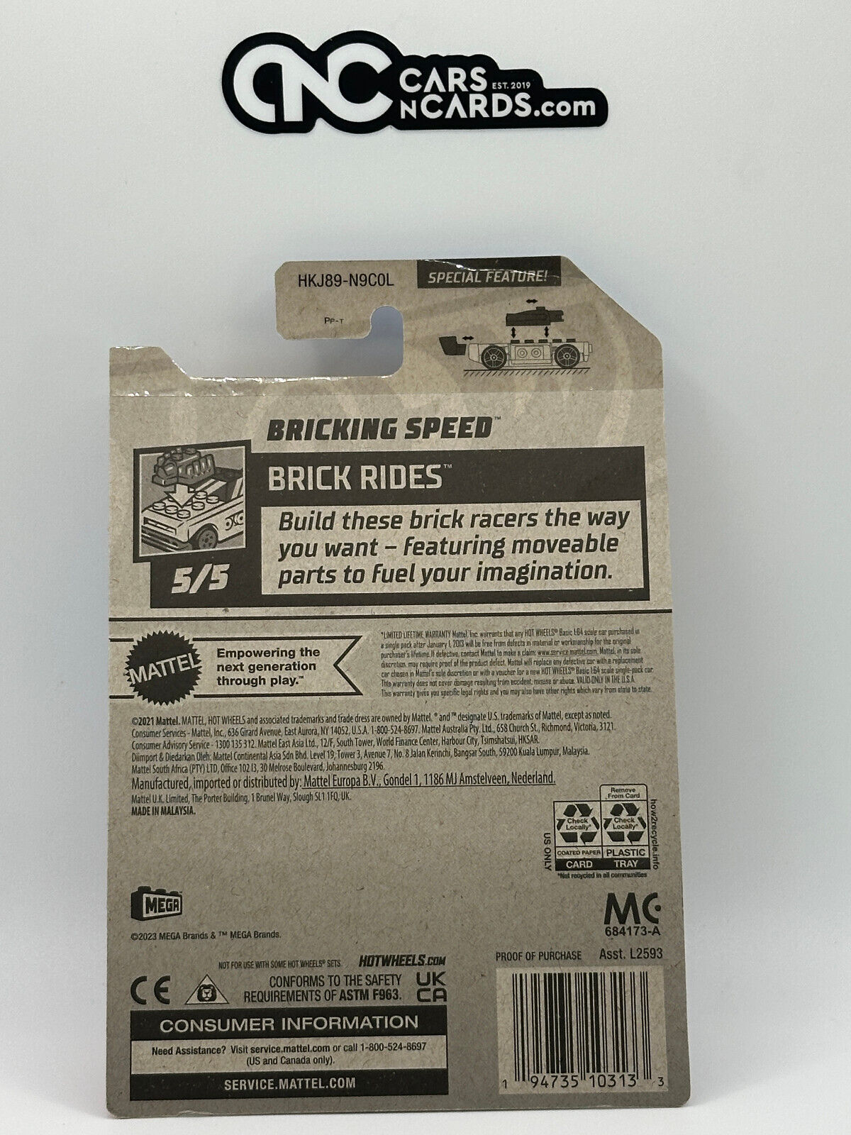 2023 Hot Wheels RLC Factory Sealed Bricking Speed Red (Card Crease)