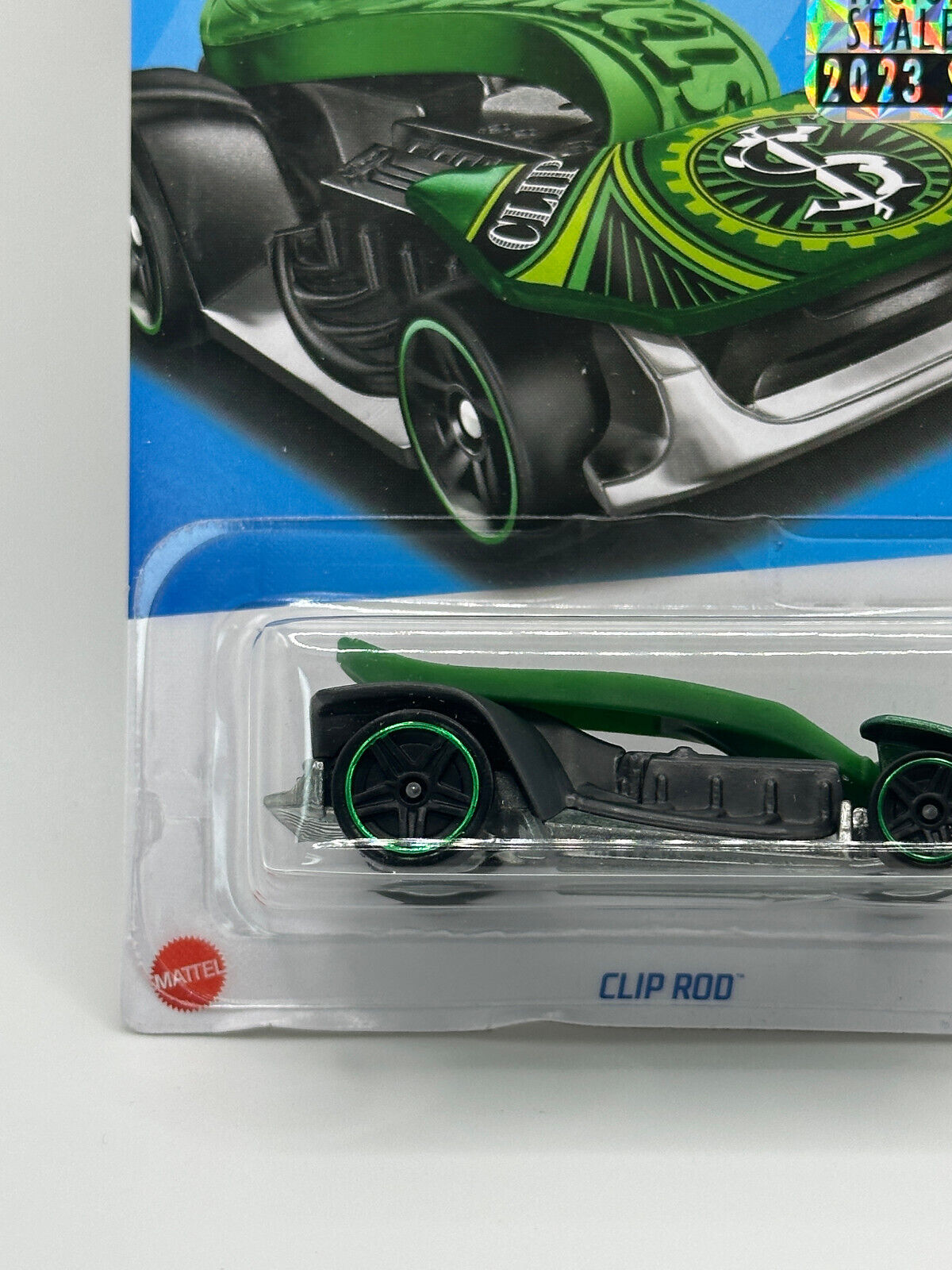 2023 Hot Wheels RLC Factory Sealed Clip Rod Green (Soft Corners)