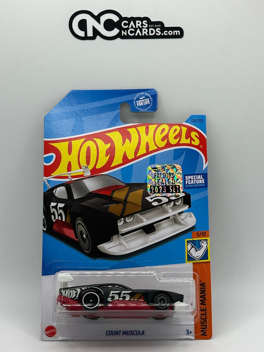 2023 Hot Wheels RLC Factory Sealed Count Muscula Black (Card Creases)