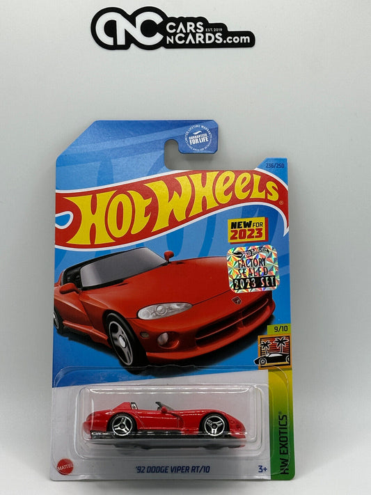 2023 Hot Wheels RLC Factory Sealed '92 Dodge Viper RT/10 Red (Card Creases)