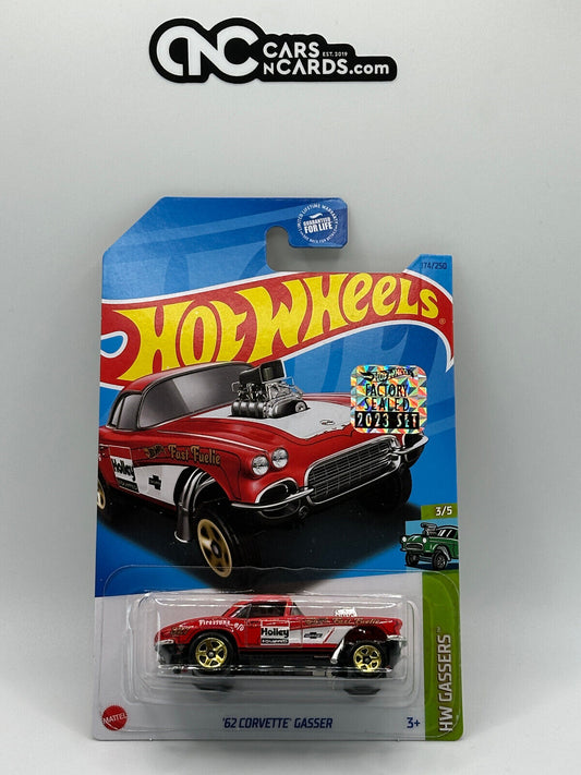 2023 Hot Wheels RLC Factory Sealed HW Gassers 62' Corvette Gasser Red 174/250