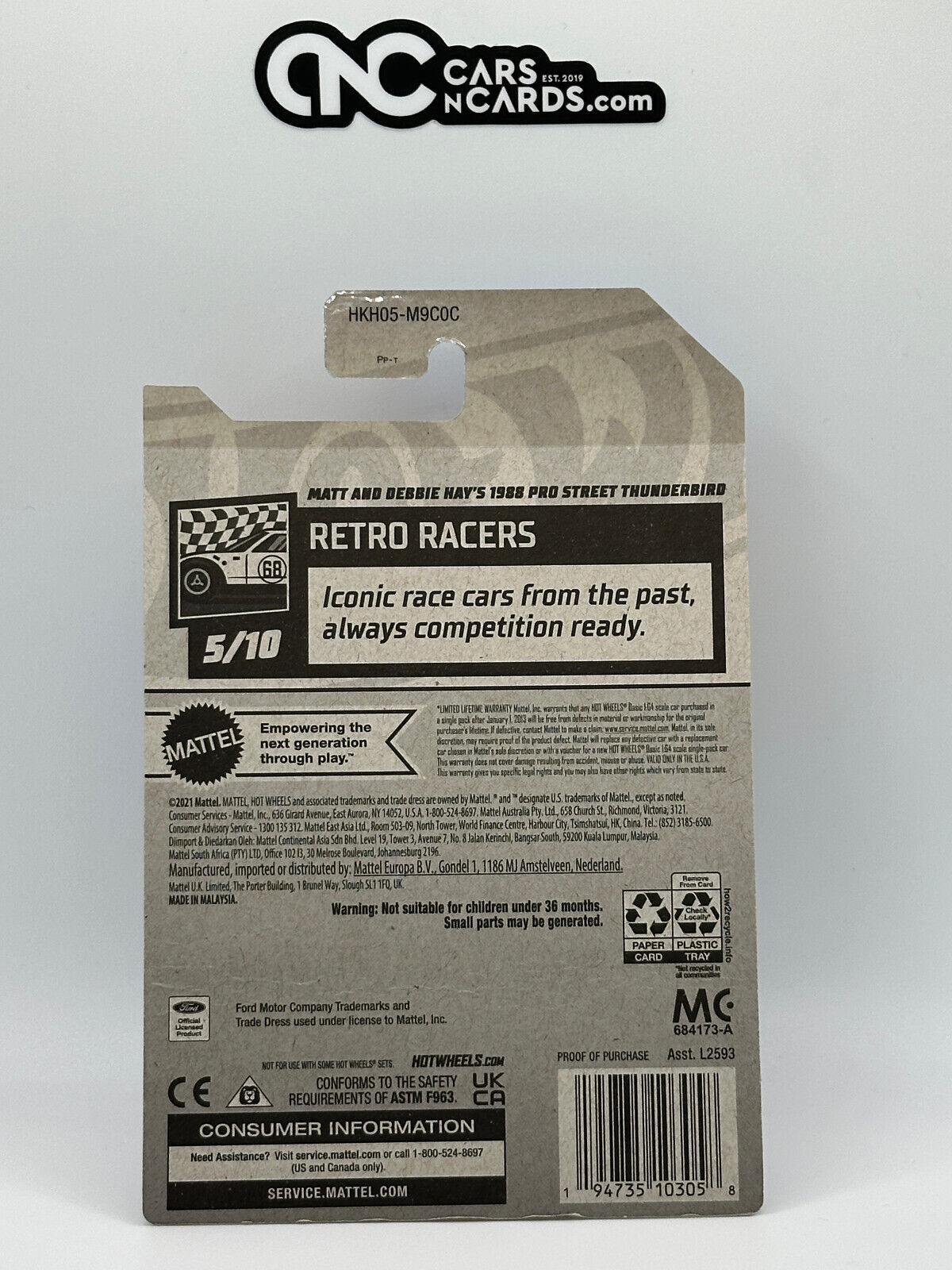 2023 Hot Wheels RLC Factory Sealed 1988 Pro Street Thunderbird (Card Damage)