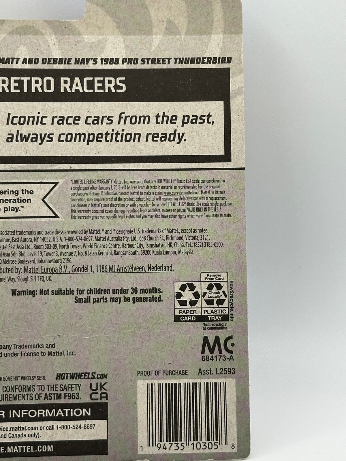 2023 Hot Wheels RLC Factory Sealed 1988 Pro Street Thunderbird (Card Damage)