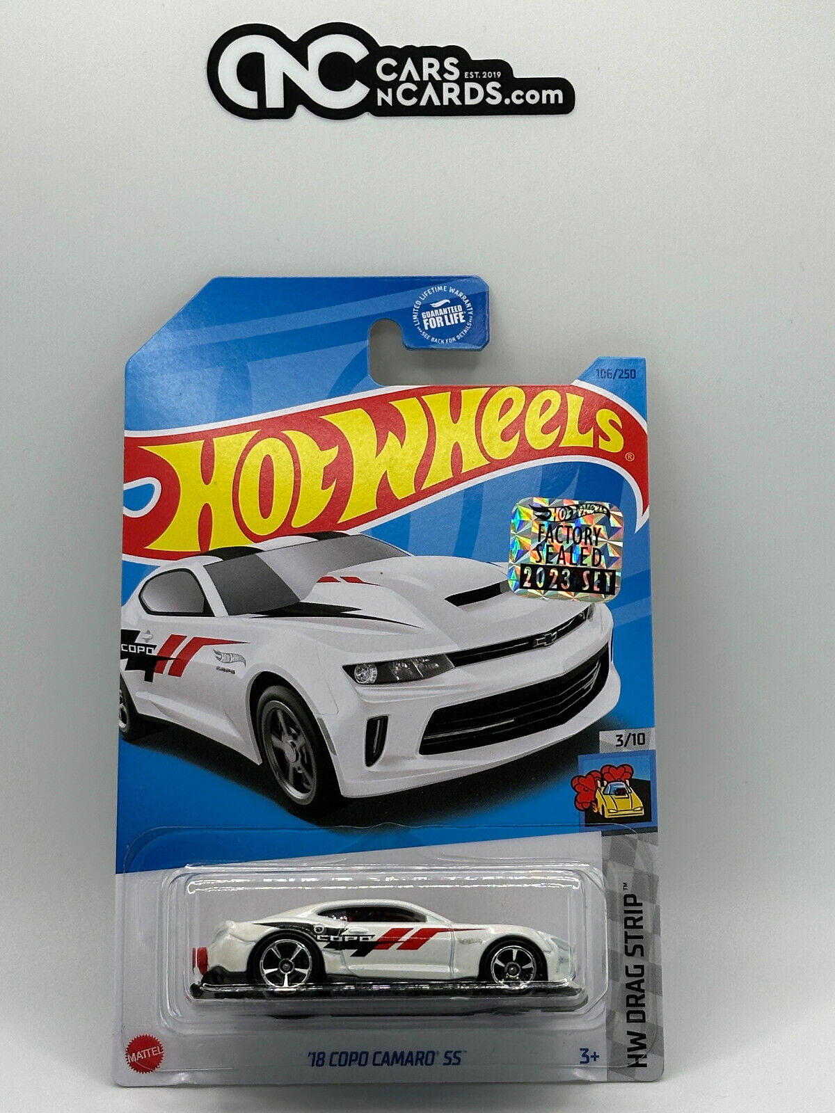 2023 Hot Wheels RLC Factory Sealed HW Drag Strip 18 Copo Camaro SS White 106/250
