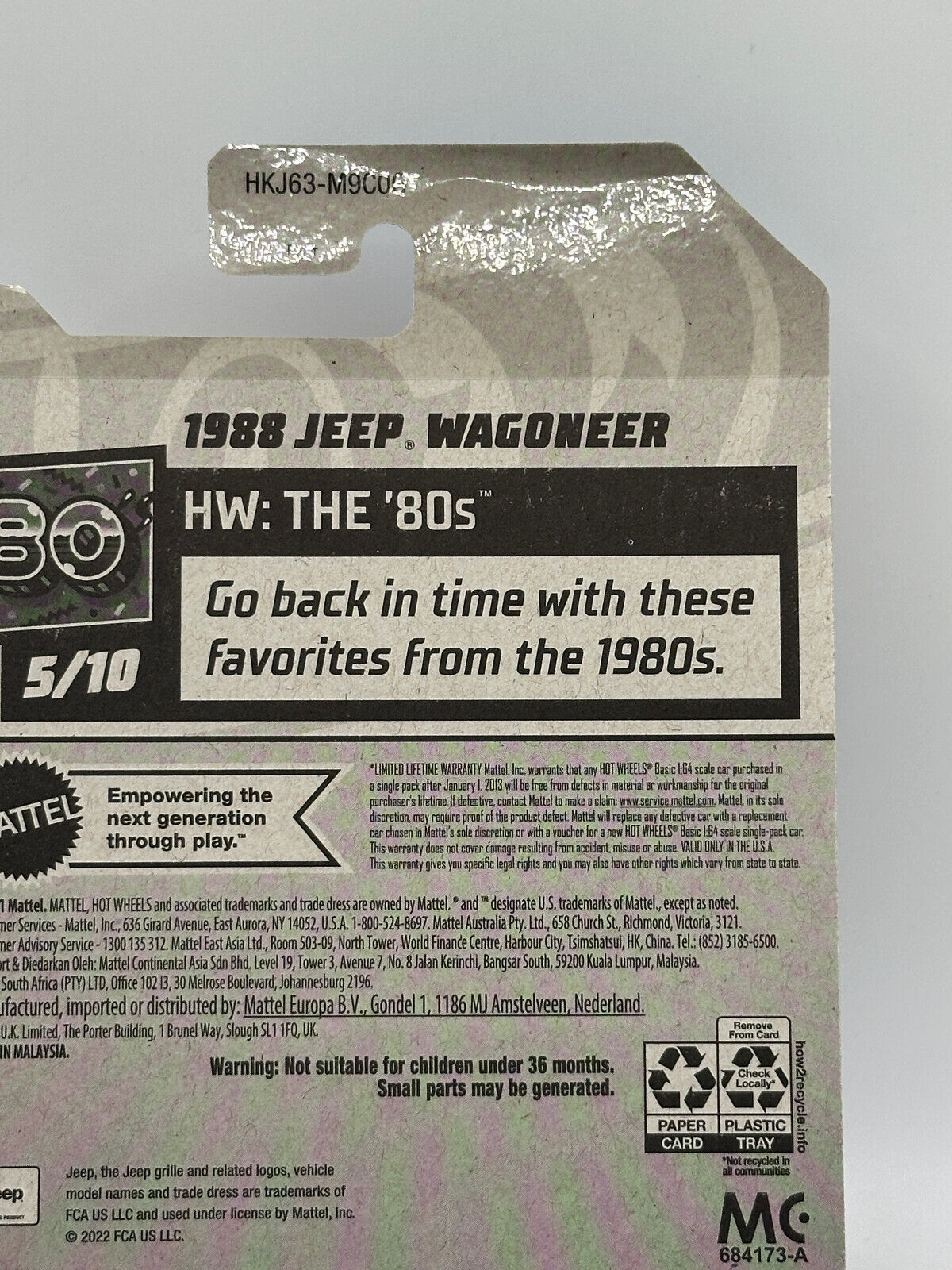 2023 Hot Wheels RLC Factory Sealed 1988 Jeep Wagoneer 52/250 (Card Damage)