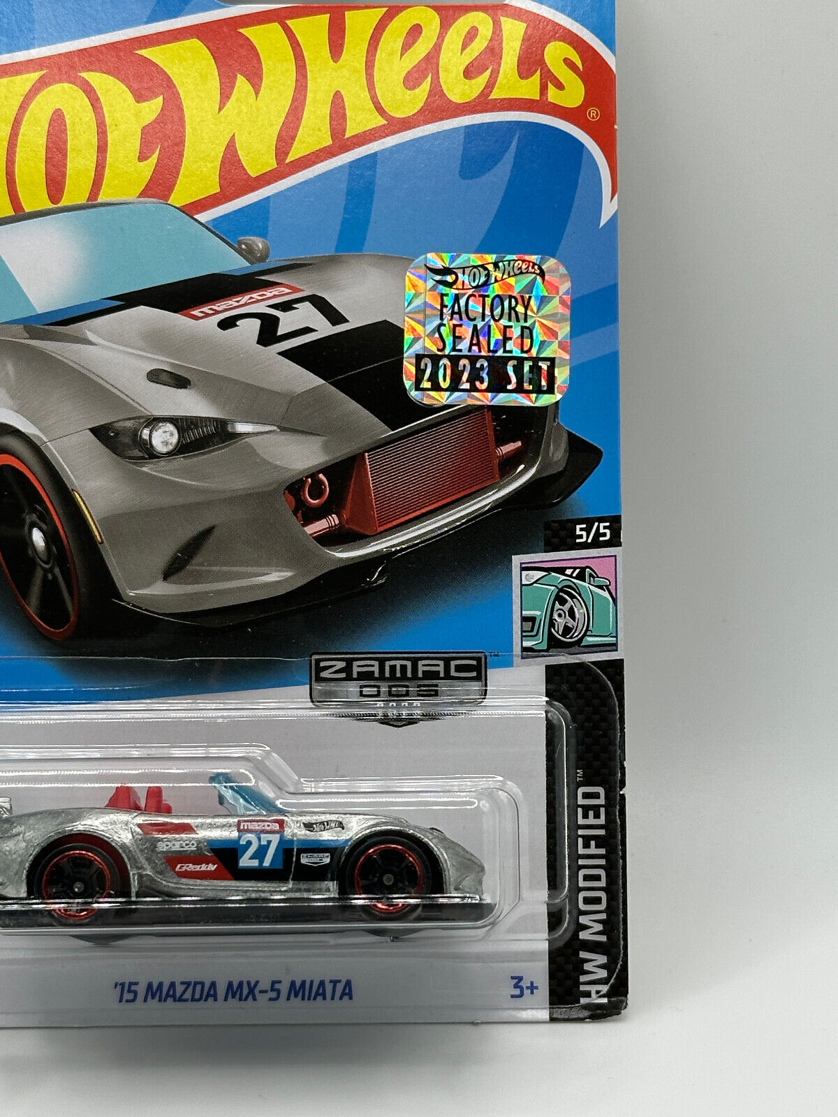 2023 Hot Wheels RLC Factory Sealed Zamac '15 Mazda MX-5 Miata (Soft Corners)