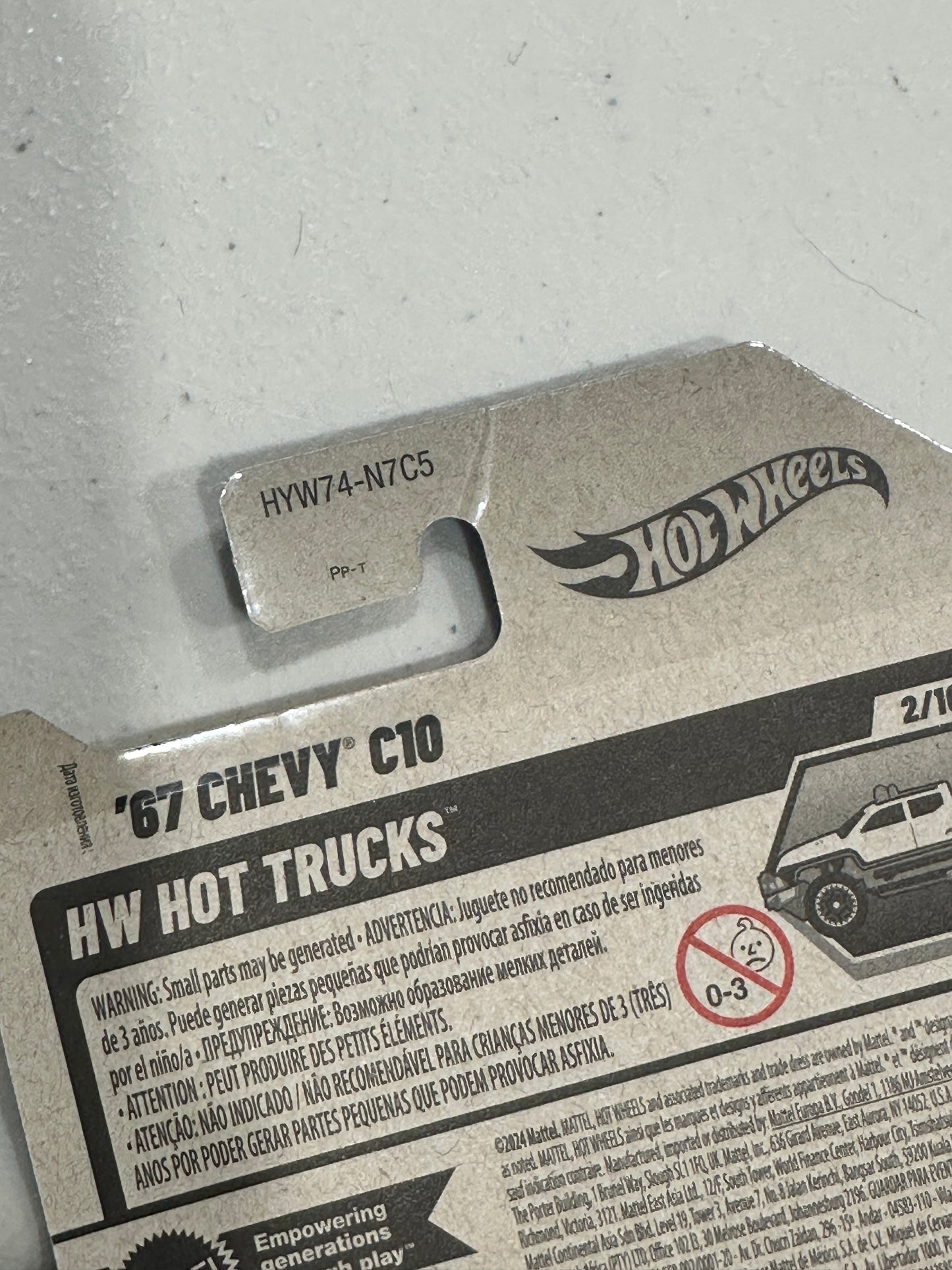 2025 Hot Wheels HW Hot Trucks 2/10 '67 Chevy C10 Blue (Card Crease)