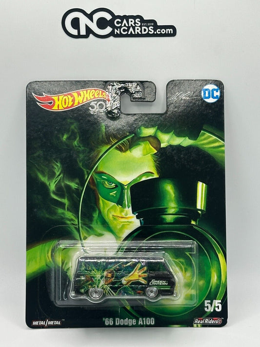 2018 Hot Wheels Premium DC Comics 5/5 '66 Dodge A100 Green Lantern